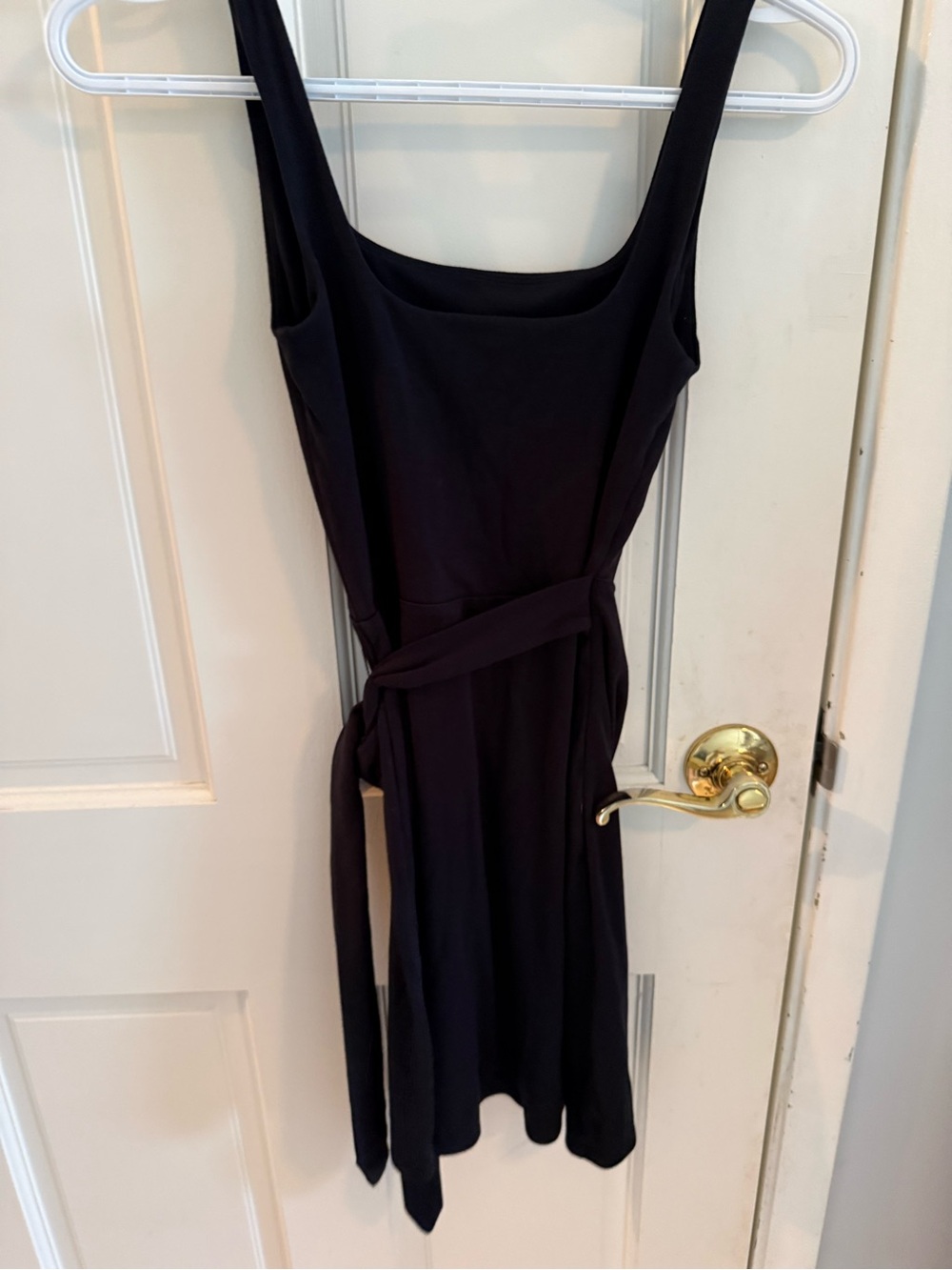Wilfred Black Draped Midi Dress - Picture 3 of 4